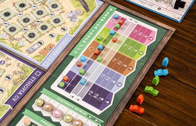 coffee traders board game arabica track