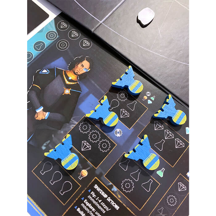 dawn on titan hq board and ship tokens