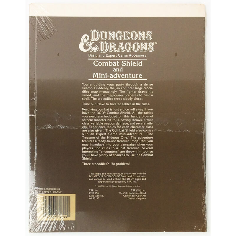 combat shield and mini-adventure module